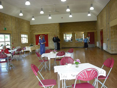 main hall room at great oakley village hall